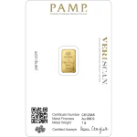 Lady Fortuna™ Gold Minted Bar 1g