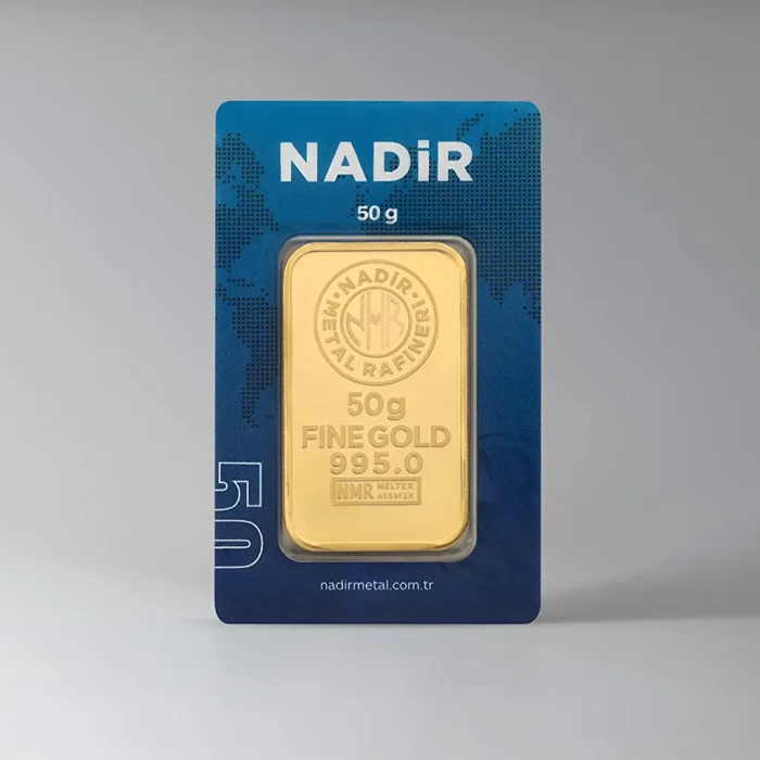 50g Nadir gold bar 999.9 fine gold bullion