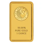 1 oz Perth Mint gold bar 999.9 fine gold bullion