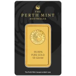 Perth Mint Gold Bullion Bar 50g