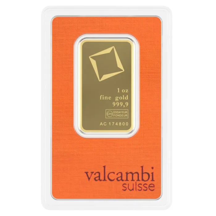 Gold Bar 1 oz Valcambi