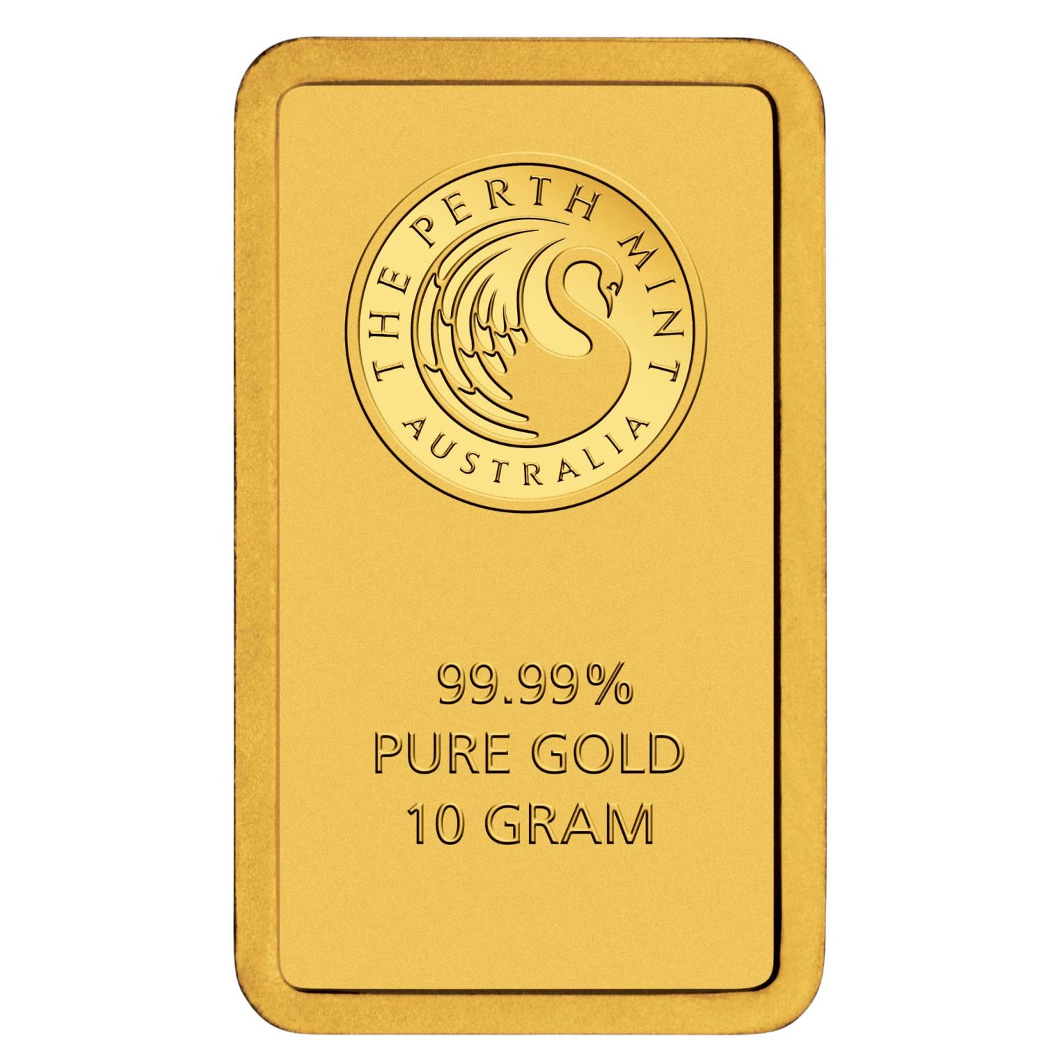 10g Perth Mint gold bar 999.9 fine gold bullion