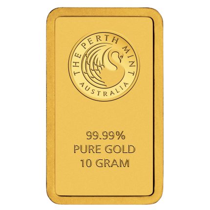 10g Perth Mint gold bar 999.9 fine gold bullion