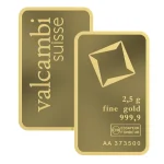 Gold Bar 2.5 g Valcambi