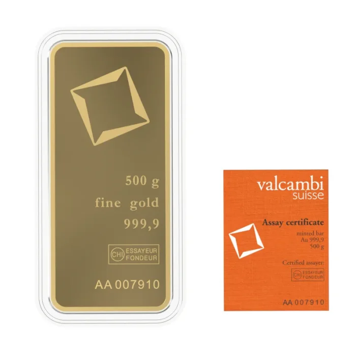 Gold Bar 500g Valcambi