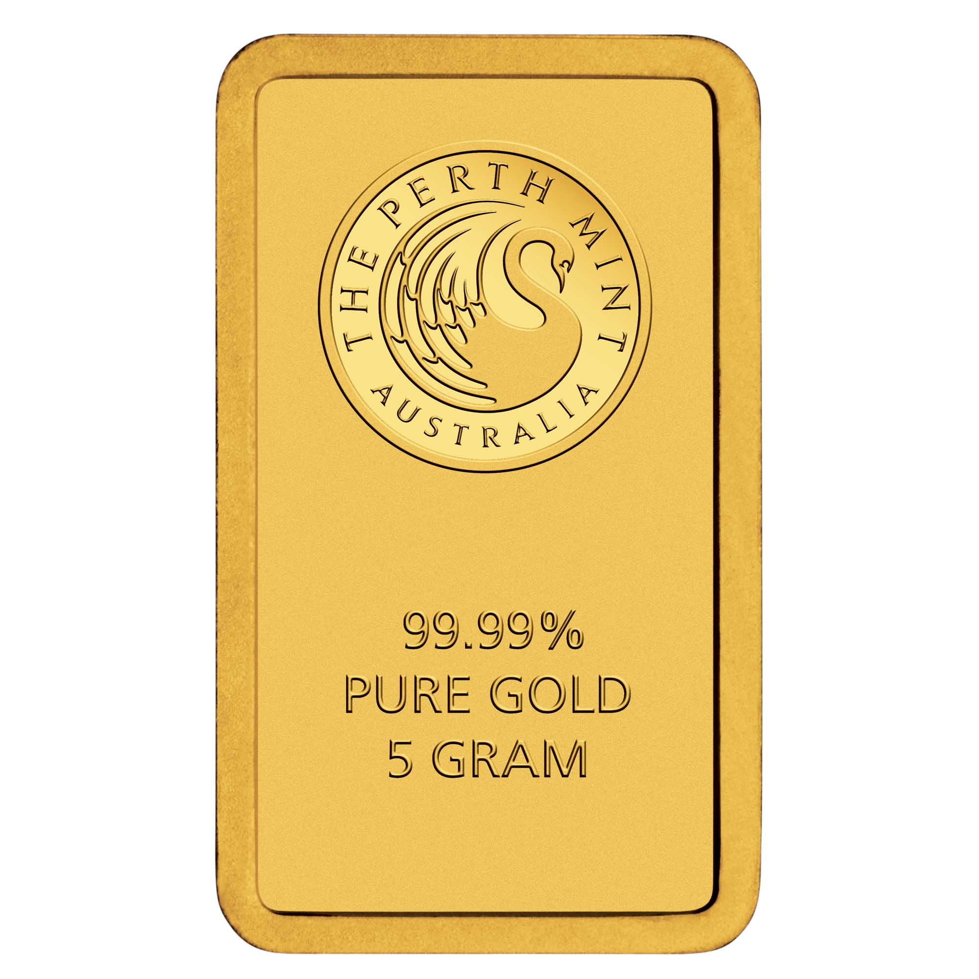 5g Perth Mint gold bar 999.9 fine gold bullion 5g Perth Mint gold bar 999.9 fine gold bullion