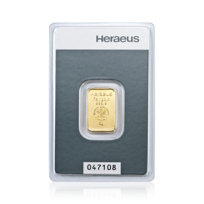 Heraeus 5g Gold Bullion Bar