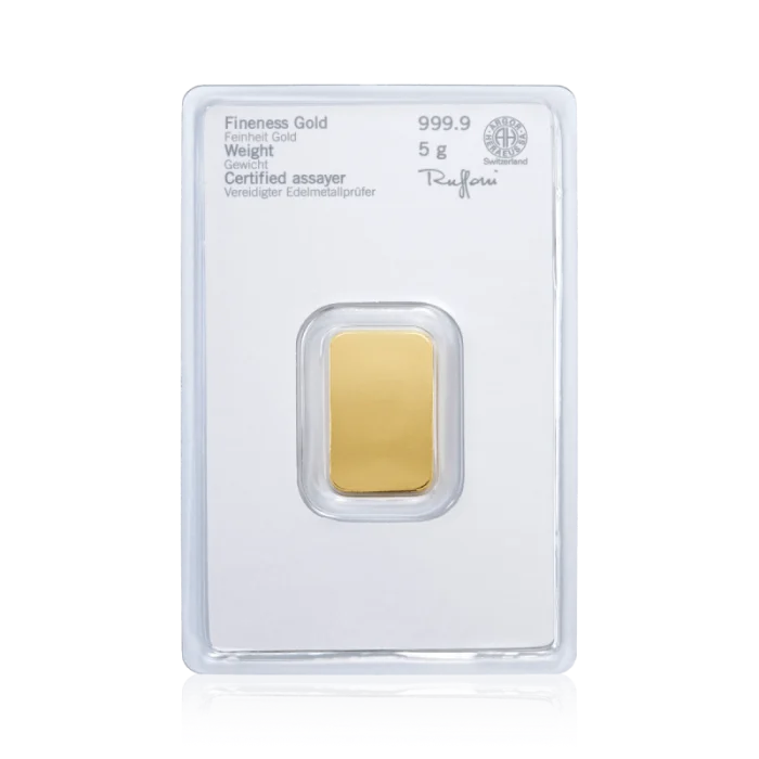 Heraeus 5g Gold Bullion Bar