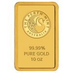 Perth Mint 10 oz gold bar 999.9 fine gold bullion