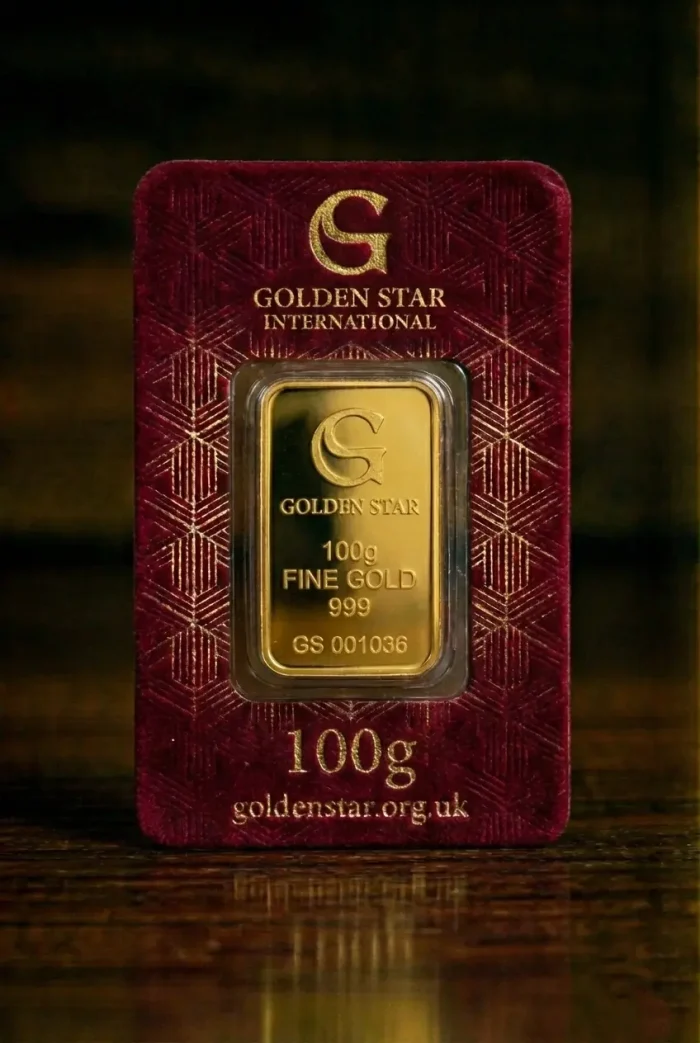 Golden Star 100g gold bar pre-sale 12 month physical gold allocation