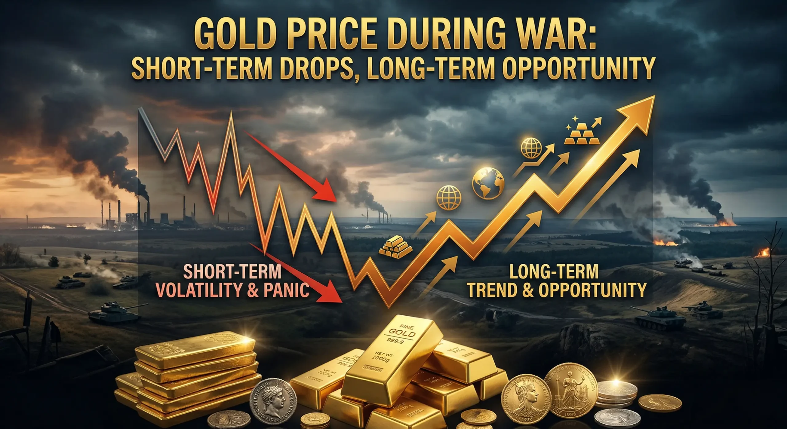 alt="gold price during war market volatility and gold investment opportunity"