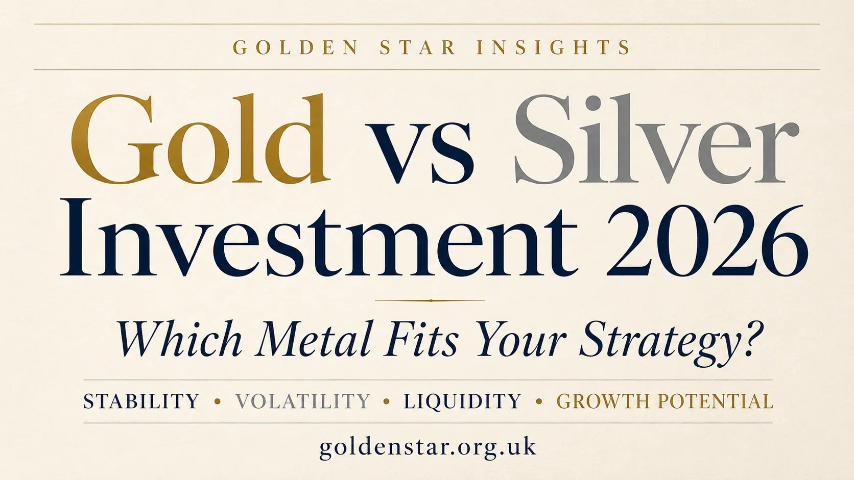 Gold vs silver investment 2026 comparison guide
