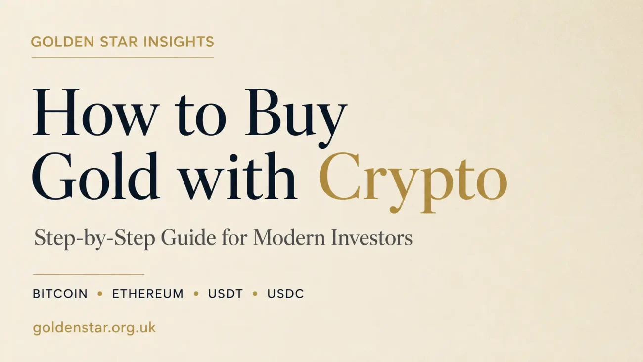 How to buy gold with crypto step by step guide