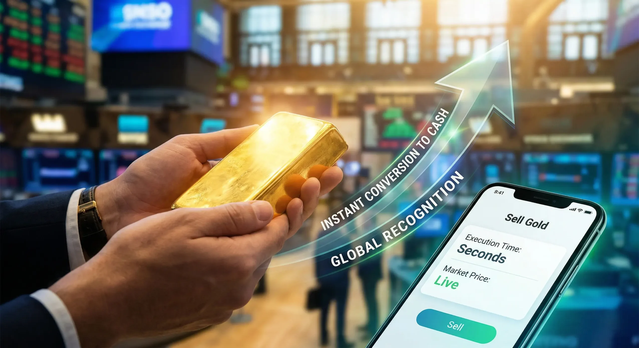 gold liquidity how fast gold can be sold and converted to cash globally