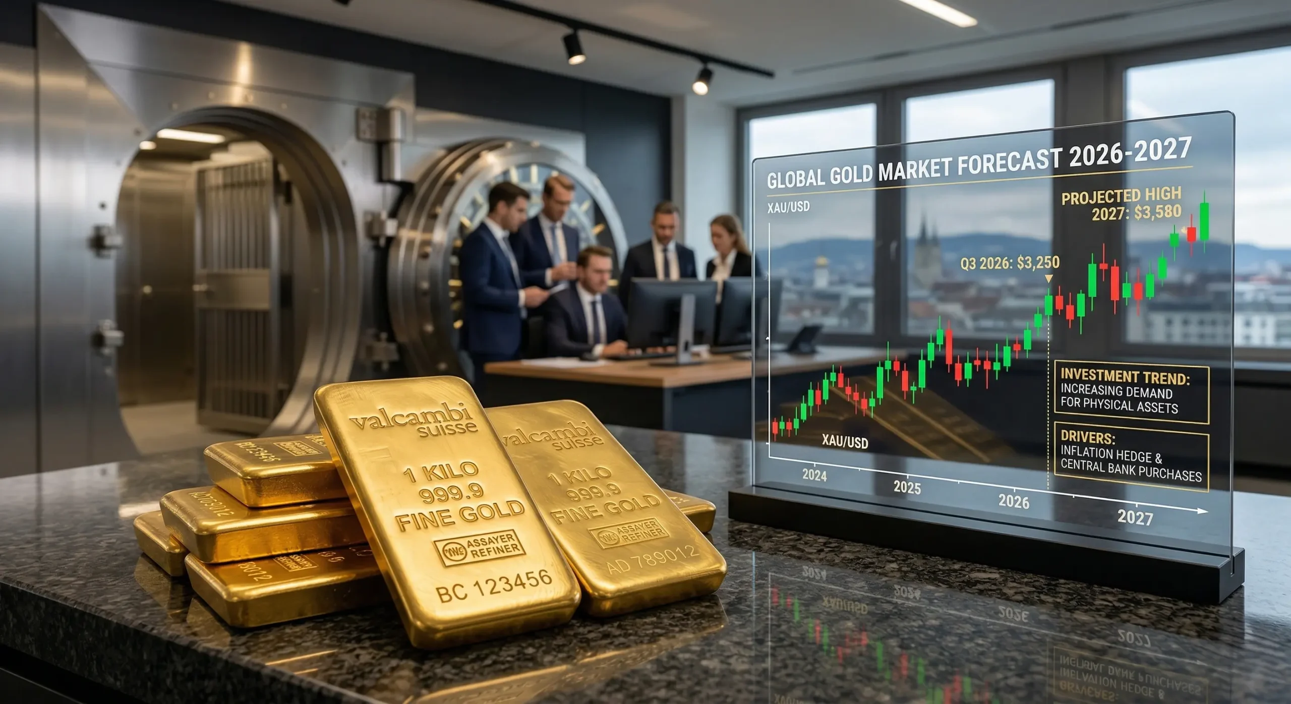 gold price forecast 2026 2027 investment trend gold bars global market