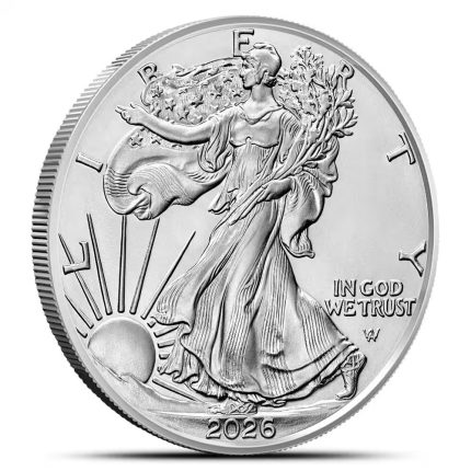 2026 1 oz American Silver Eagle Coin BU Walking Liberty