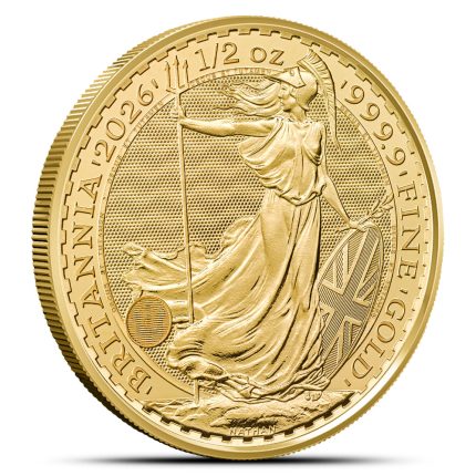 2026 1/2 oz British Gold Britannia Coin 9999 fine gold