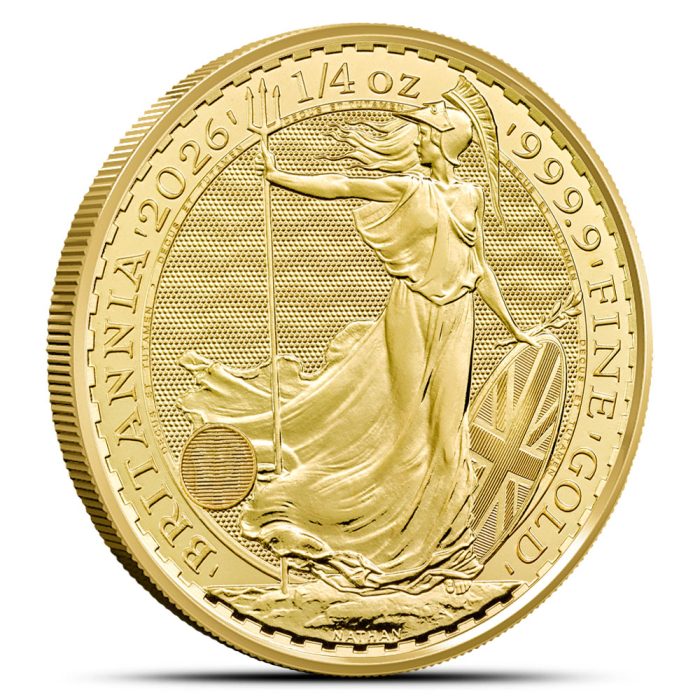 2026 1/4 oz British Gold Britannia Coin 9999 fine gold