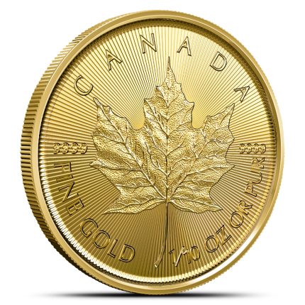 2026 1/10 oz Canadian Gold Maple Leaf Coin 9999 gold