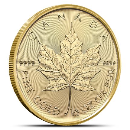2026 1/2 oz Canadian Gold Maple Leaf Coin 9999 fine gold