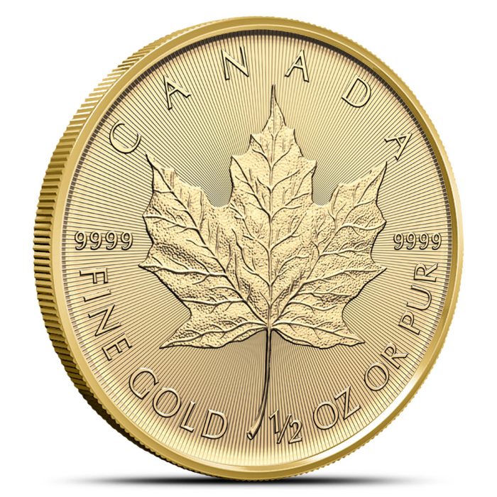 2026 1/2 oz Canadian Gold Maple Leaf Coin 9999 fine gold