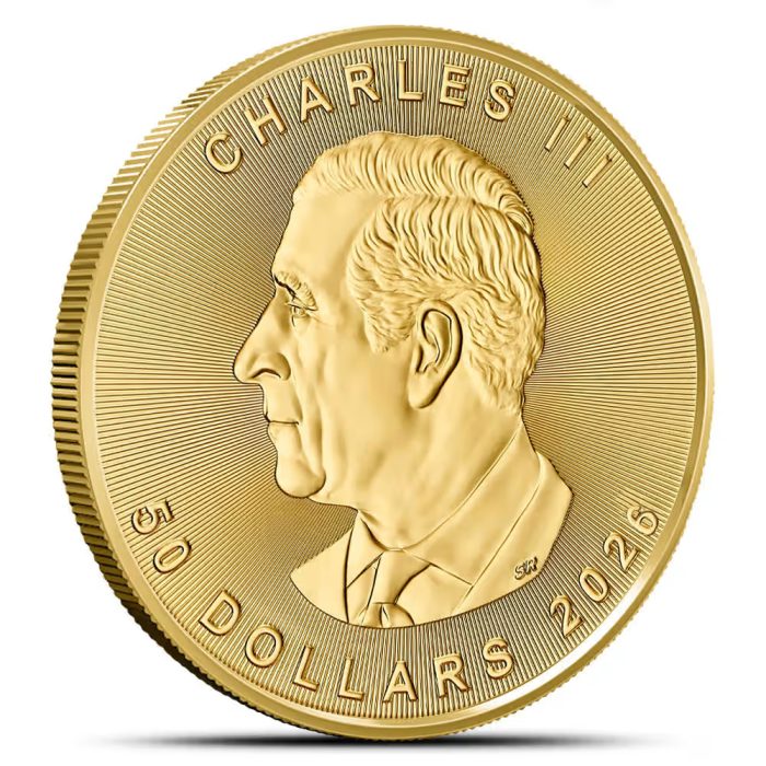 2026 1 oz Canadian Gold Maple Leaf Coin 9999 fine gold