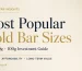 Most popular gold bar sizes for investment 1 oz 50g and 100g guide